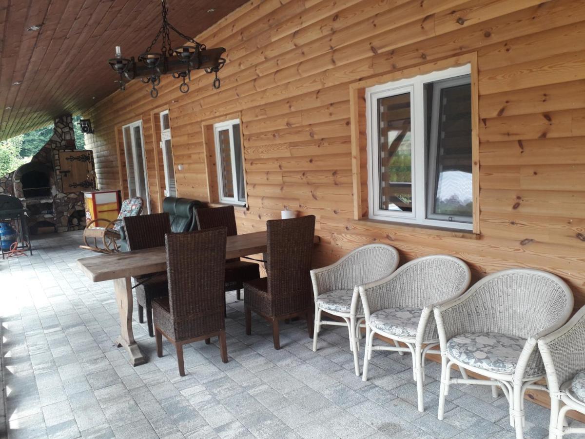 Jaskowa Chata Bieszczady Apartament Z Basenem Baligród Eksteriør bilde
