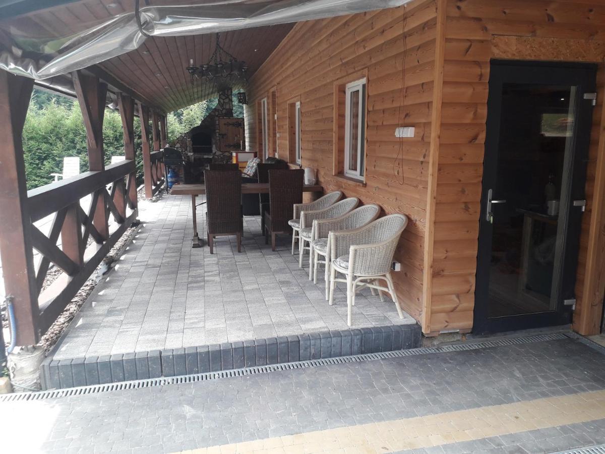 Jaskowa Chata Bieszczady Apartament Z Basenem Baligród Eksteriør bilde